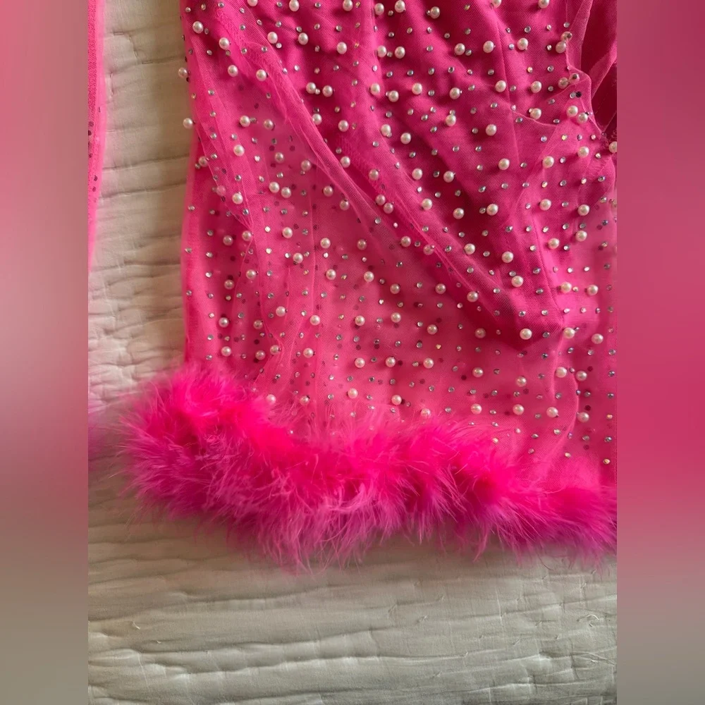 Pearl and Rhinestone Rave Set💕 - Picture 3 of 5